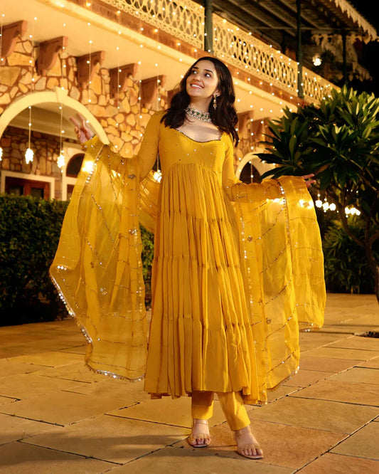Designer Dress With Dupatta Set