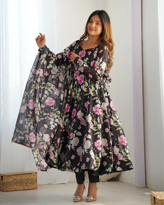 Designer Dress With Dupatta Set