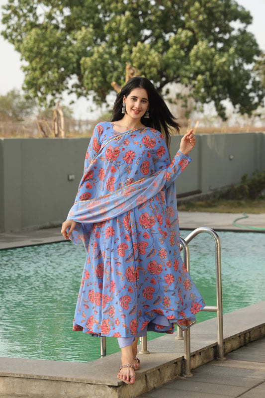 Designer Dress With Dupatta Set
