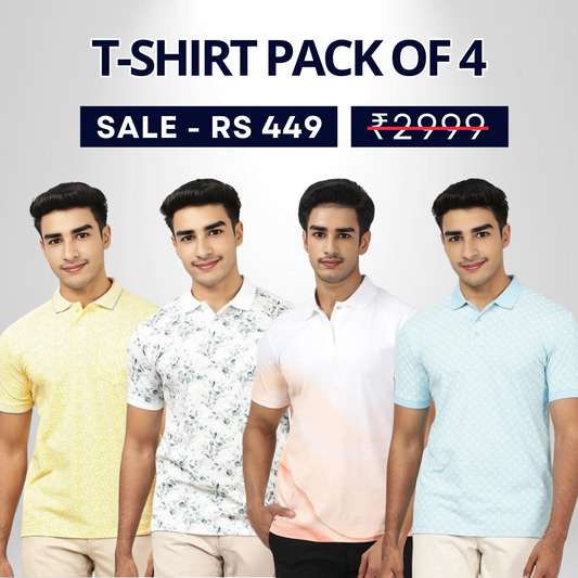 4 T-Shirt Combo | Style, Comfort, and Savings | T-56