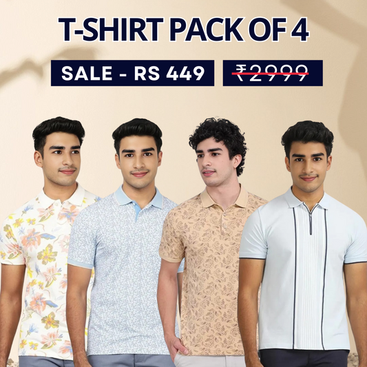 4 T-Shirt Combo | Style, Comfort, and Savings | T-55