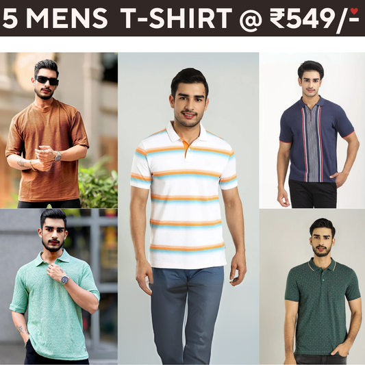 5 T-Shirt Combo | Elevate Your Style | T-69