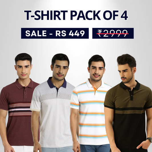 4 T-Shirt Combo | Style, Comfort, and Savings | T-53