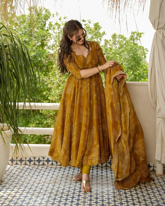 Designer Dress With Dupatta Set