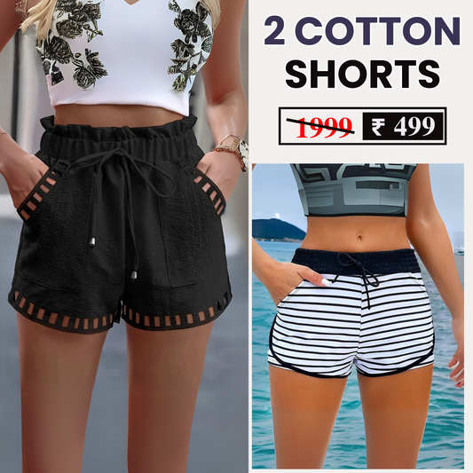 Stylish & Comfy Women's Cotton Shorts – Perfect for Everyday Wear