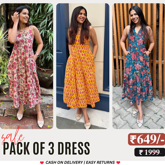 3 Combo Dress |  Long Frocks Meet Jumpsuits: Dress Your Way | D-01