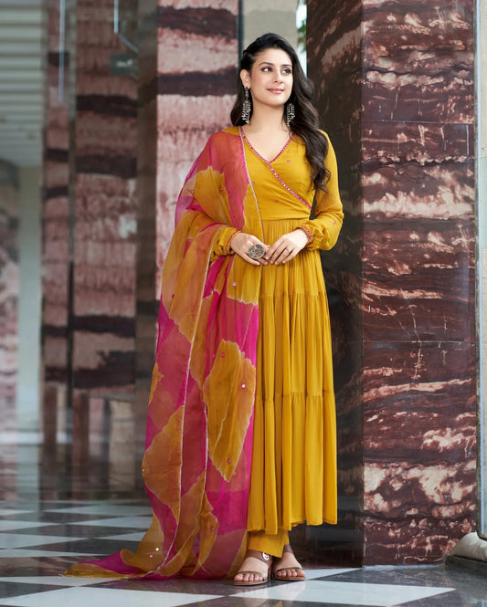 Designer Dress With Dupatta Set