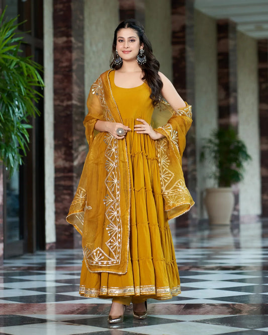 Designer Dress With Dupatta Set