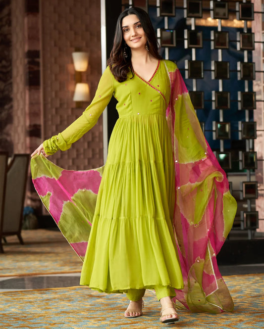 Designer Dress With Dupatta Set