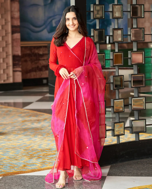 Designer Dress With Dupatta Set