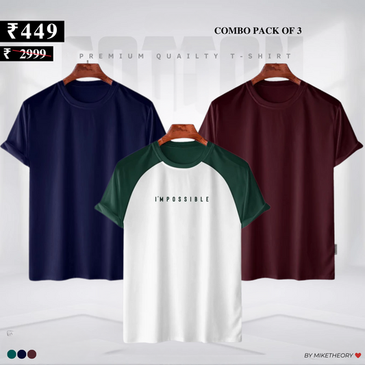 3-Pack T-Shirt Combo: Style, Savings & Everyday Essentials (TS-01)