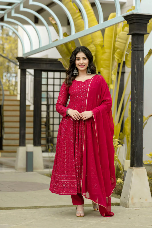 Designer Dress With Dupatta Set