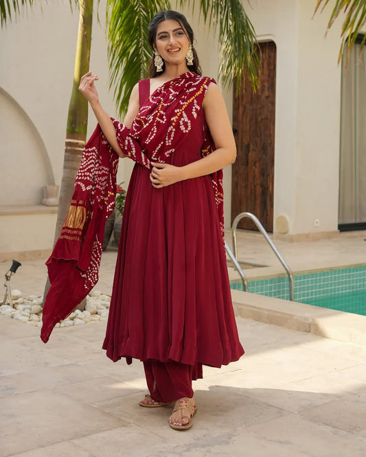 Designer Dress With Dupatta Set