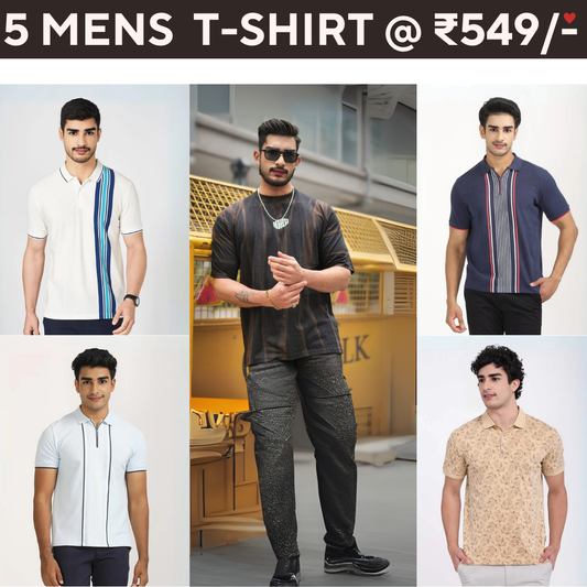 5 T-Shirt Combo | Elevate Your Style | T-80