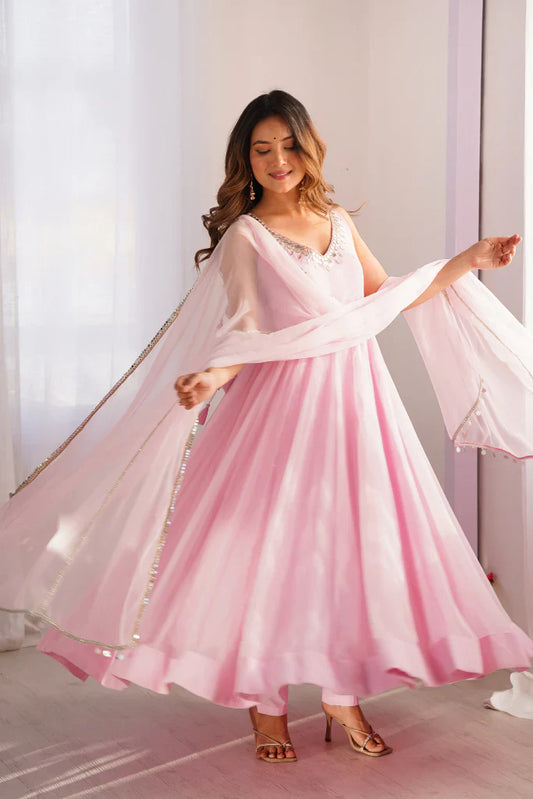 Designer Dress With Dupatta Set