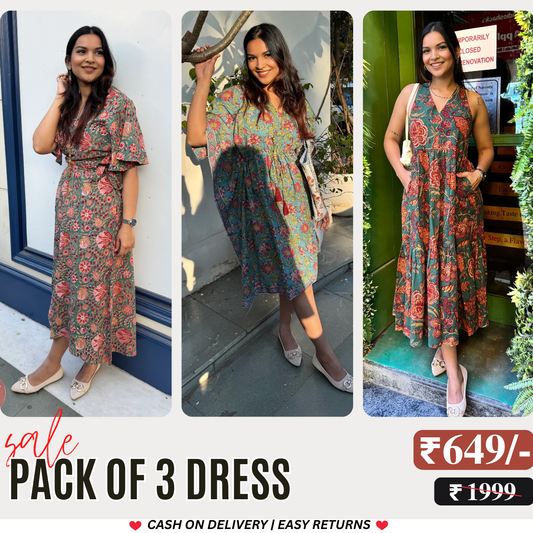 3 Combo Dress |  Long Frocks Meet Jumpsuits: Dress Your Way | D-03