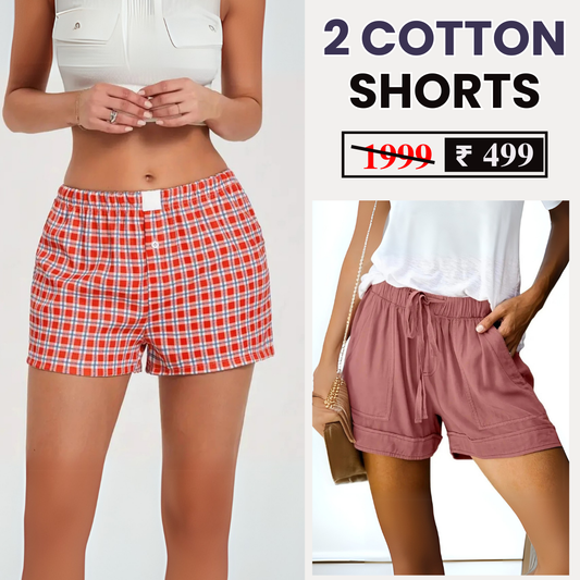 Stylish & Comfy Women's Cotton Shorts – Perfect for Everyday Wear