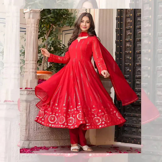Designer Dress With Dupatta Set