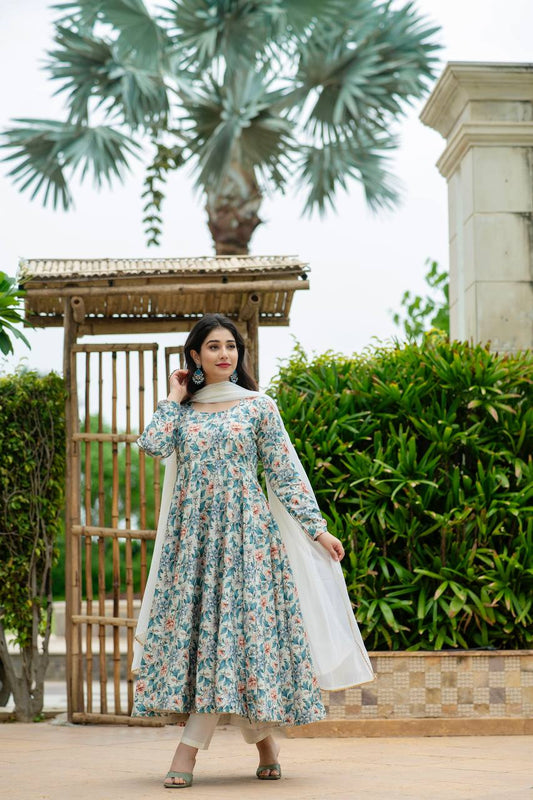 Designer Dress With Dupatta Set
