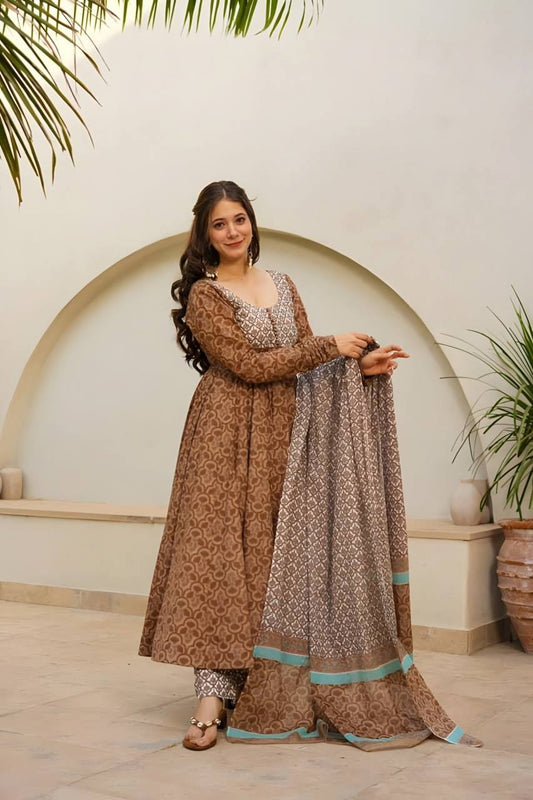 Designer Dress With Dupatta Set