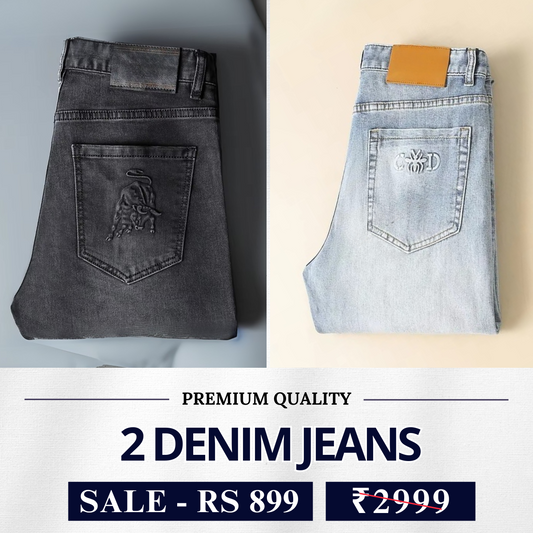 2-Combo Jeans Set: Premium Denim Pairings for Effortless Style (J-06)