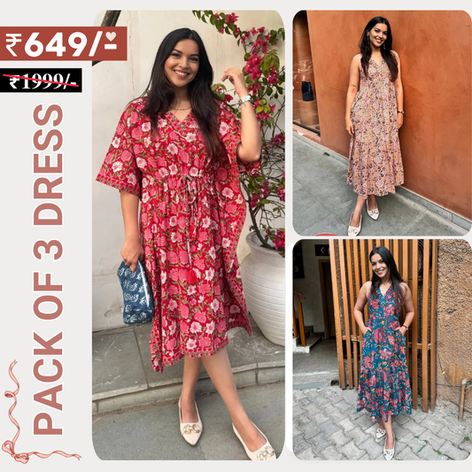 3 Combo Dress |  Long Frocks Meet Jumpsuits: Dress Your Way | D-06