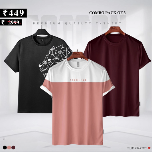 3-Pack T-Shirt Combo: Style, Savings & Everyday Essentials (TS-06)
