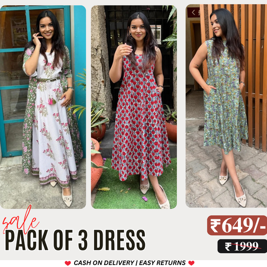 3 Combo Dress |  Long Frocks Meet Jumpsuits: Dress Your Way | D-09