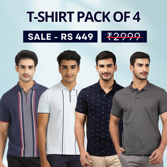 4 T-Shirt Combo | Style, Comfort, and Savings | T-57