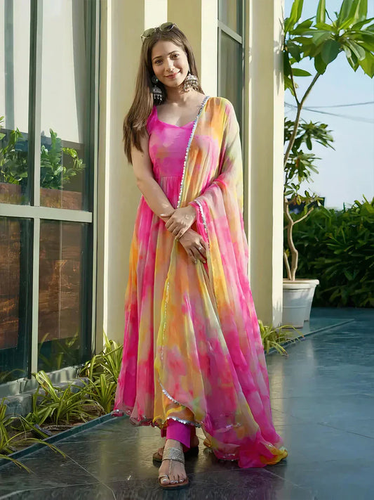 Designer Dress With Dupatta Set