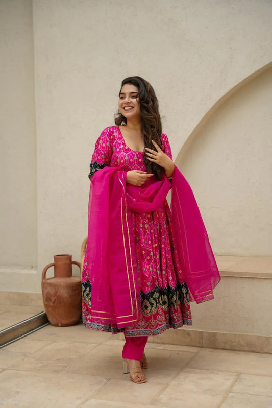 Designer Dress With Dupatta Set