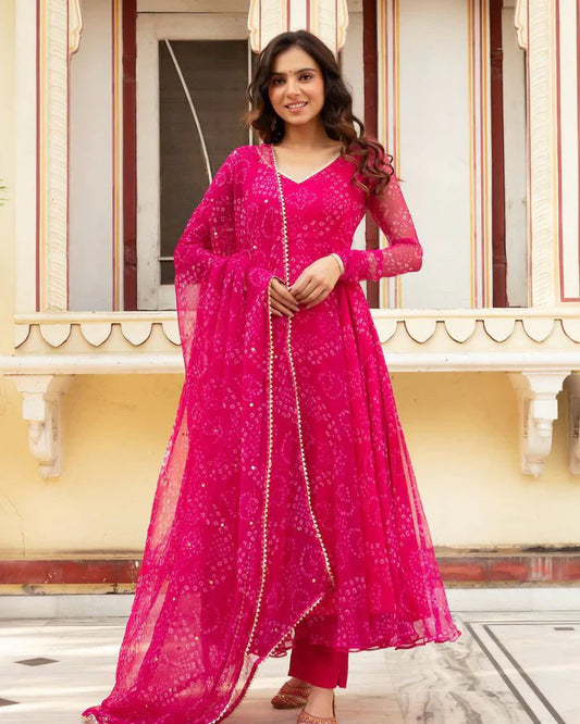 Designer Dress With Dupatta Set