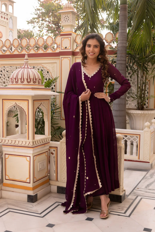 Designer Dress With Dupatta Set