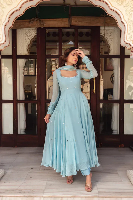 Designer Dress With Dupatta Set
