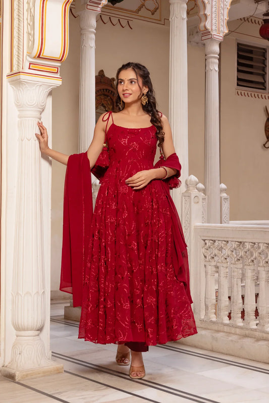 Designer Dress With Dupatta Set