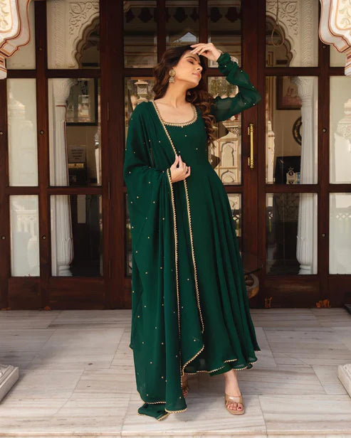 Designer Dress With Dupatta Set