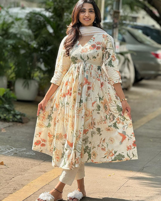 Designer Dress With Dupatta Set