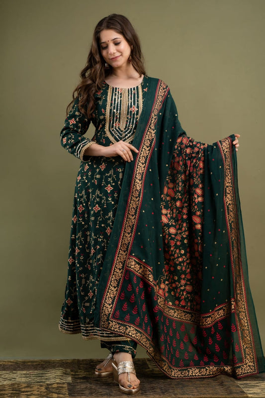 Designer Dress With Dupatta Set