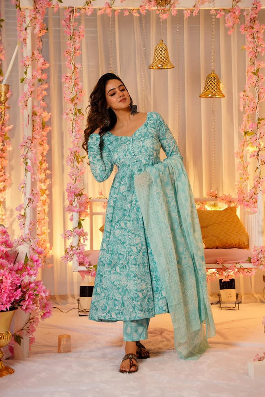 Designer Dress With Dupatta Set