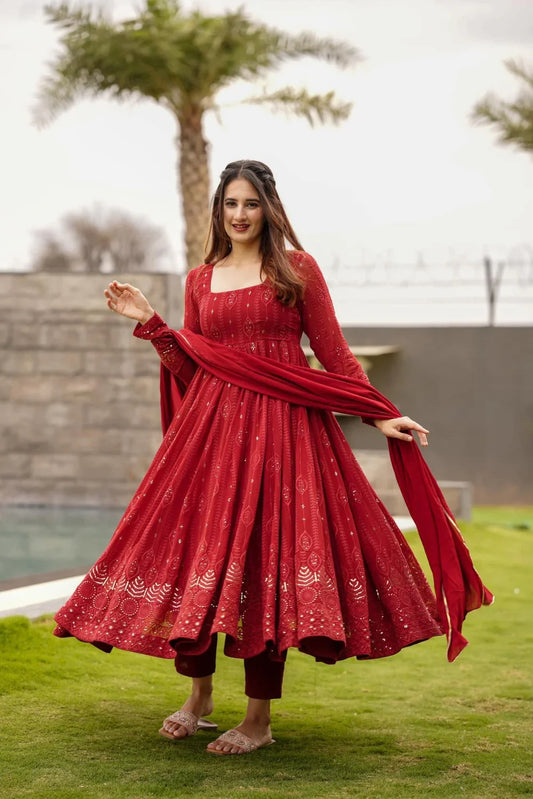 Designer Dress With Dupatta Set