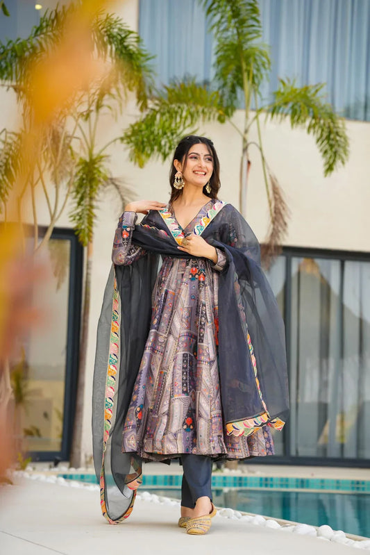 Designer Dress With Dupatta Set