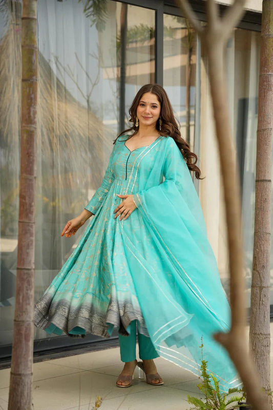 Designer Dress With Dupatta Set