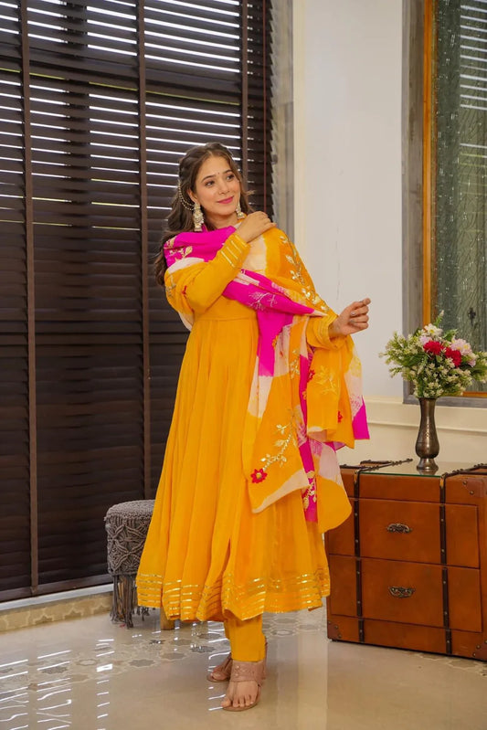 Designer Dress With Dupatta Set