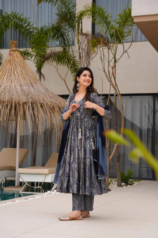 Designer Dress With Dupatta Set