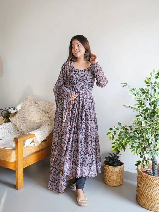 Designer Dress With Dupatta Set