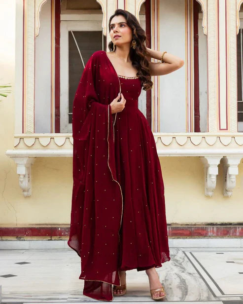 Designer Dress With Dupatta Set