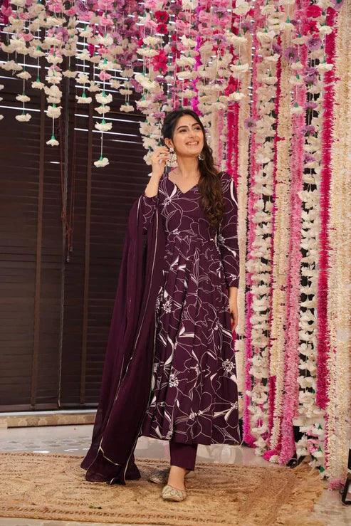 Designer Dress With Dupatta Set