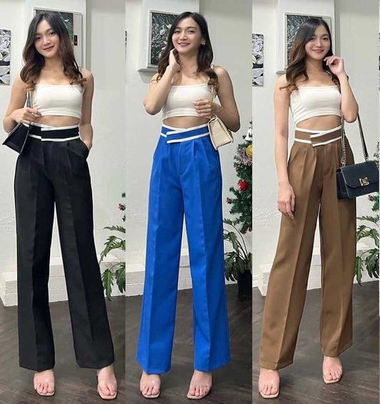 SALE LIVE !! 🔥🚀 (PACK - 3) Straight-leg pants with horizontal pockets