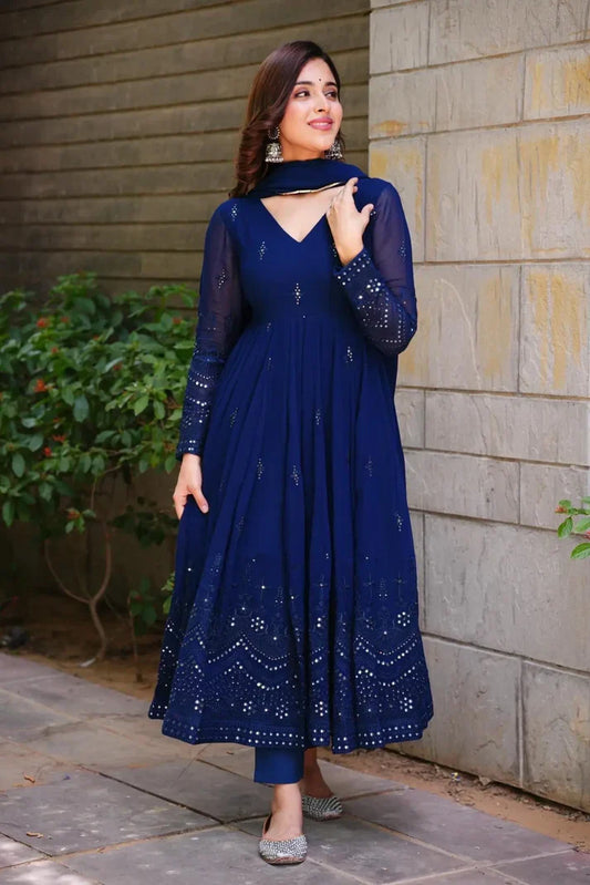Designer Dress With Dupatta Set